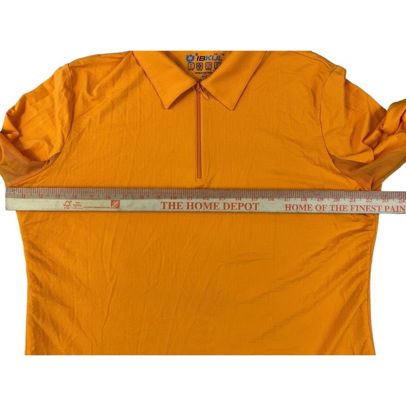 IBKul Women‎ Orange 1/4 Zip Long Sleeve Sz XXL UPF 50+ Adjustable Drawstring - Picture 3 of 7